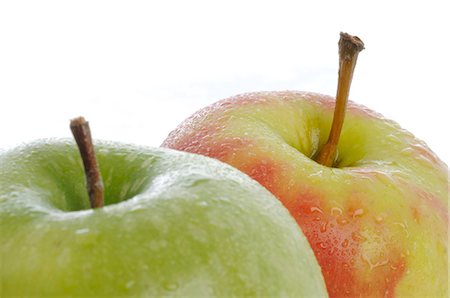 Two apples Foto de stock - Sin royalties Premium, Código: 689-03131517