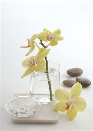 Tissue salts and orchid blossom Foto de stock - Sin royalties Premium, Código: 689-03733160