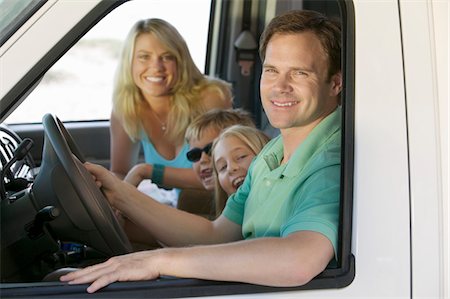 Family in RV on Vacation Stock Photo - Premium Royalty-Free, Code: 694-03318666