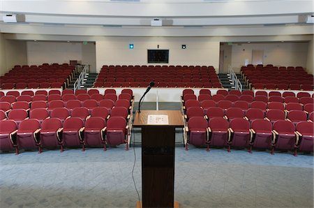 Empty conference auditorium Foto de stock - Sin royalties Premium, Código: 694-03328011