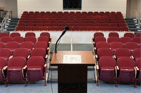 Empty conference auditorium Foto de stock - Sin royalties Premium, Código: 694-03328012