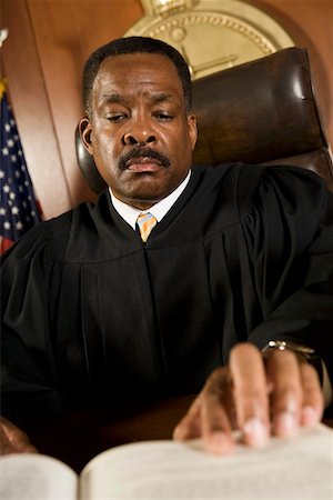 simsearch:693-03312783,k - Middle-aged judge in a courtroom Stock Photo - Premium Royalty-Free, Code: 694-03330925
