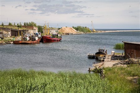 Latvian fishing village Stock Photo - Premium Royalty-Free, Code: 694-03333038