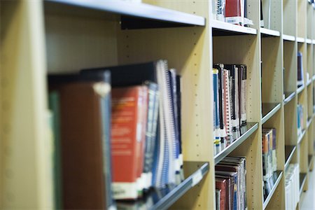 simsearch:649-06717497,k - Bookshelves in library Stock Photo - Premium Royalty-Free, Code: 695-05766805