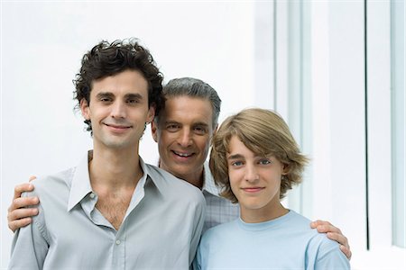 Father with adult son and teen son, portrait Stock Photo - Premium Royalty-Free, Code: 695-05768366