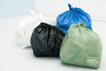 refuse - Assortment of garbage bags, all full Stock Photo - Premium Royalty-Free, Code: 695-05768423
