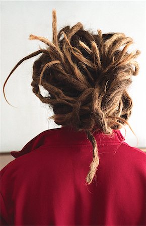 dreads - Man with long dreadlocks, rear view Stock Photo - Premium Royalty-Free, Code: 695-05769376