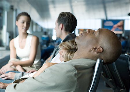 People in airport lounge Stock Photo - Premium Royalty-Free, Code: 695-05763311