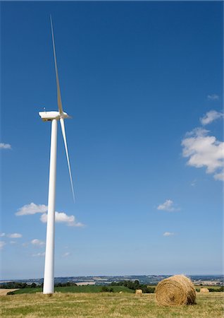 Windturbine and field Stock Photo - Premium Royalty-Free, Code: 695-05763789