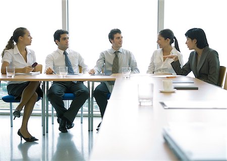 simsearch:700-01196109,k - Business colleagues having meeting Stock Photo - Premium Royalty-Free, Code: 695-05763888