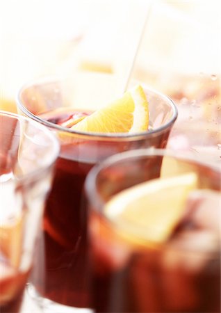 Glasses of Sangria, close-up Stock Photo - Premium Royalty-Free, Code: 695-05774905