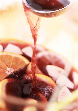 Sangria in bowl, extreme close-up Stock Photo - Premium Royalty-Free, Code: 695-05774912