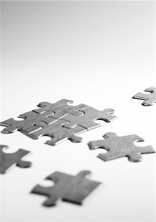 puzzle piece - Pieces of puzzle Foto de stock - Sin royalties Premium, Código: 695-05775368