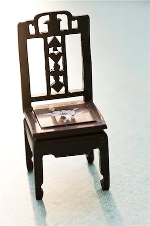 designing furniture - Miniature toy chair Stock Photo - Premium Royalty-Free, Code: 695-05771441