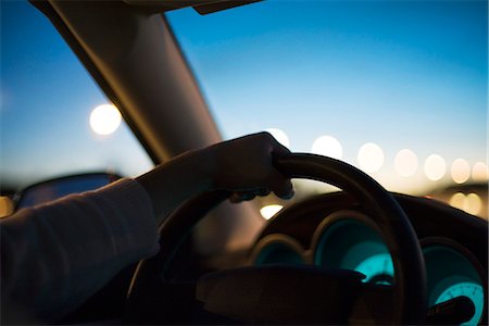 driving vehicle - Driving at twilight Stock Photo - Premium Royalty-Free, Code: 695-05771630