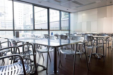 Empty cafeteria Foto de stock - Sin royalties Premium, Código: 695-05771840