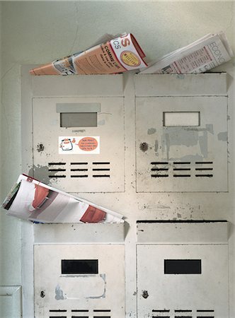 ranura - Apartment mailboxes Foto de stock - Sin royalties Premium, Código: 695-05772017