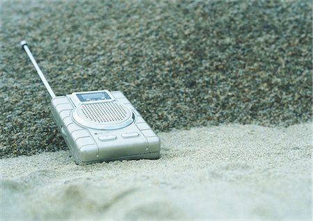 simsearch:695-05772261,k - Radio on beach Stock Photo - Premium Royalty-Free, Code: 695-05772038