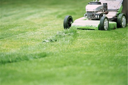 Mowing grass Stock Photo - Premium Royalty-Free, Code: 695-05772259