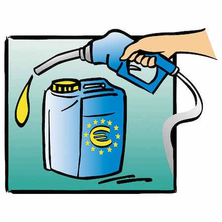 simsearch:695-05780265,k - Réservoir de gaz avec le signe euro Photographie de stock - Premium Libres de Droits, Code: 695-05780254