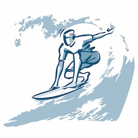 Surfer Stock Photo - Premium Royalty-Free, Code: 695-05780435