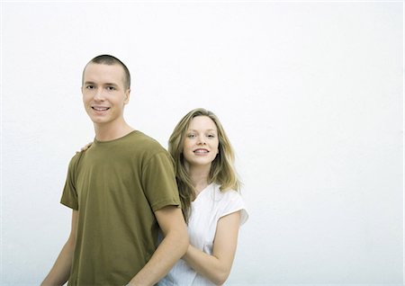 simsearch:695-05765084,k - Young couple, white background Stock Photo - Premium Royalty-Free, Code: 695-03374779