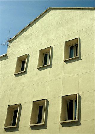 Apartment building facade, close-up Stock Photo - Premium Royalty-Free, Code: 695-03374998