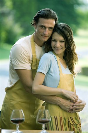 Couple Man Woman Stand Waist Embrace Stock Photo 537163858