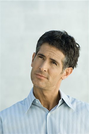 simsearch:695-05766896,k - Mature man, looking up, portrait Stock Photo - Premium Royalty-Free, Code: 695-03376712