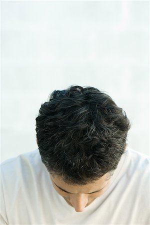 simsearch:695-05766896,k - Mature man with head down, close-up Stock Photo - Premium Royalty-Free, Code: 695-03376721