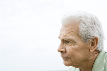 Senior man looking away, profile Stock Photo - Premium Royalty-Free, Code: 695-03377159