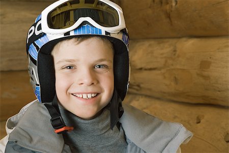 Boy wearing ski gear, portrait Stock Photo - Premium Royalty-Free, Code: 695-03377313