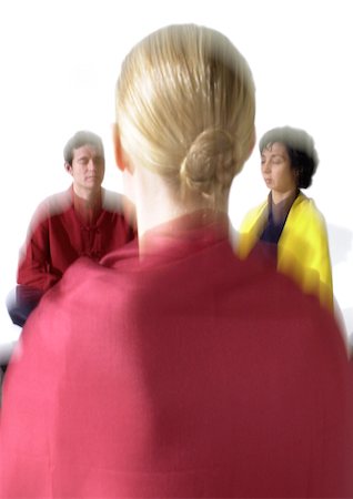 simsearch:695-03385803,k - People sitting on floor, meditating, blurred Stock Photo - Premium Royalty-Free, Code: 695-03385790