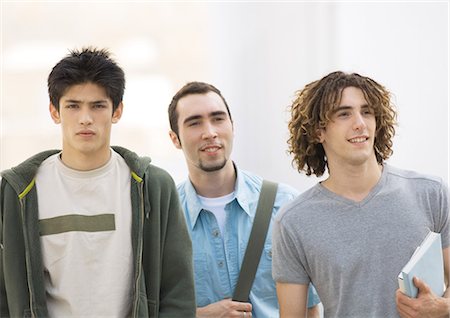 diversity in college campuses - Three students, waist up Stock Photo - Premium Royalty-Free, Code: 695-03388269