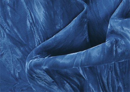 Blue fabric, close-up, full frame Stock Photo - Premium Royalty-Free, Code: 695-03380864