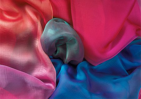 Multicolored fabrics, close-up, full frame Stock Photo - Premium Royalty-Free, Code: 695-03380874