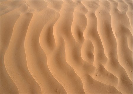 Tunisie, désert du Sahara, ondulations dans le sable Photographie de stock - Premium Libres de Droits, Code: 695-03381069