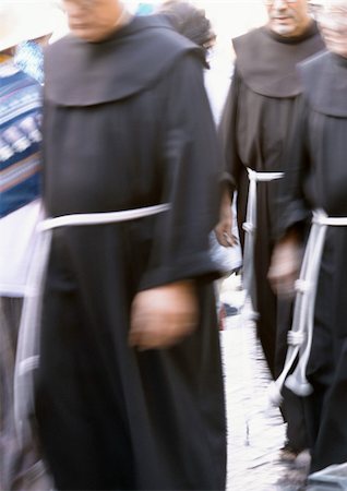 Israel, Jerusalem, monks in procession, blurred Stock Photo - Premium Royalty-Free, Code: 695-03382086