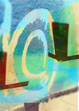 Copyright symbol painted on wall, composite, close-up Foto de stock - Sin royalties Premium, Código: 695-03382361