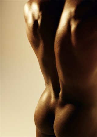 simsearch:695-03388769,k - Man's bare back and buttocks, close up Foto de stock - Royalty Free Premium, Número: 695-03382458