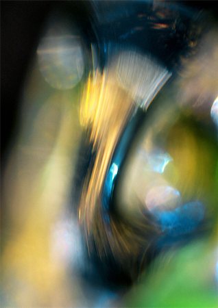 Light effect, yellows, blues and greens, blurry Foto de stock - Sin royalties Premium, Código: 695-03382977