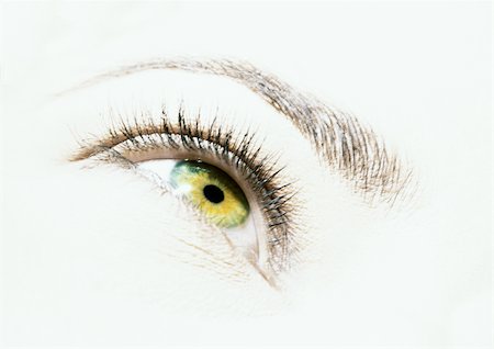 eyelash - Woman's hazel eye, view from below. Stock Photo - Premium Royalty-Free, Code: 695-03383045