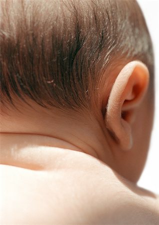 Baby's ear, rear view, close-up Foto de stock - Sin royalties Premium, Código: 695-03383909