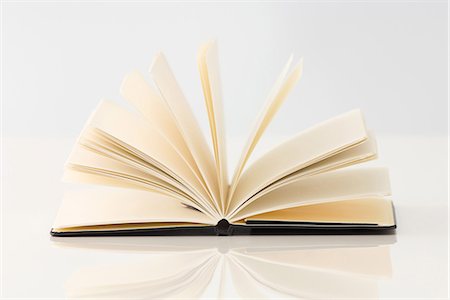 Open book with blank pages, close-up Stock Photo - Premium Royalty-Free, Code: 696-05780735