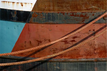simsearch:633-02645556,k - Rope and old barge, close-up Stock Photo - Premium Royalty-Free, Code: 696-05780866