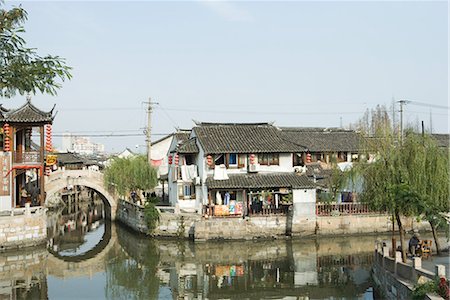 China, Guangdong Province, canals Foto de stock - Sin royalties Premium, Código: 696-03394729