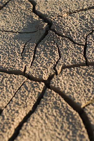 Cracked dry soil, full frame Foto de stock - Sin royalties Premium, Código: 696-03394791