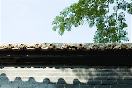 simsearch:632-01270388,k - Architectural detail of Chinese temple roof Foto de stock - Royalty Free Premium, Número: 696-03394934