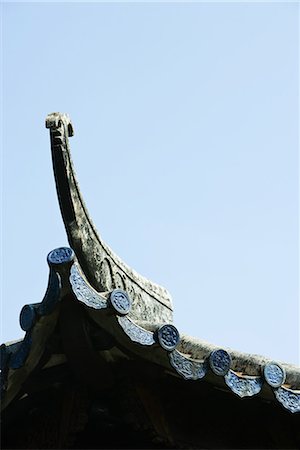 simsearch:696-03394943,k - Detail on roof of Chinese temple Stock Photo - Premium Royalty-Free, Code: 696-03394942