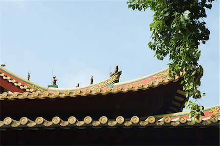 simsearch:696-03394943,k - Chinesischer Tempel, Dach-detail Stockbilder - Premium RF Lizenzfrei, Bildnummer: 696-03394962